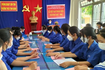 LỄ KẾT NẠP ĐOÀN VIÊN NĂM HỌC 2021-2022