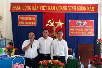 ĐẠI HỘI CHI BỘ TRƯỜNG THCS TỊNH GIANG NHIỆM KỲ 2022-2025