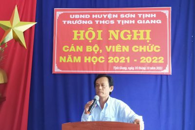 HỘI NGHỊ VIÊN CHỨC TRƯỜNG THCS TỊNH GIANG NĂM HỌC 2021-2022