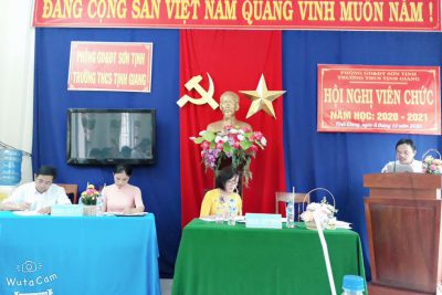 HỘI NGHỊ VIÊN CHỨC TRƯỜNG THCS TỊNH GIANG NĂM HỌC 2020-2021